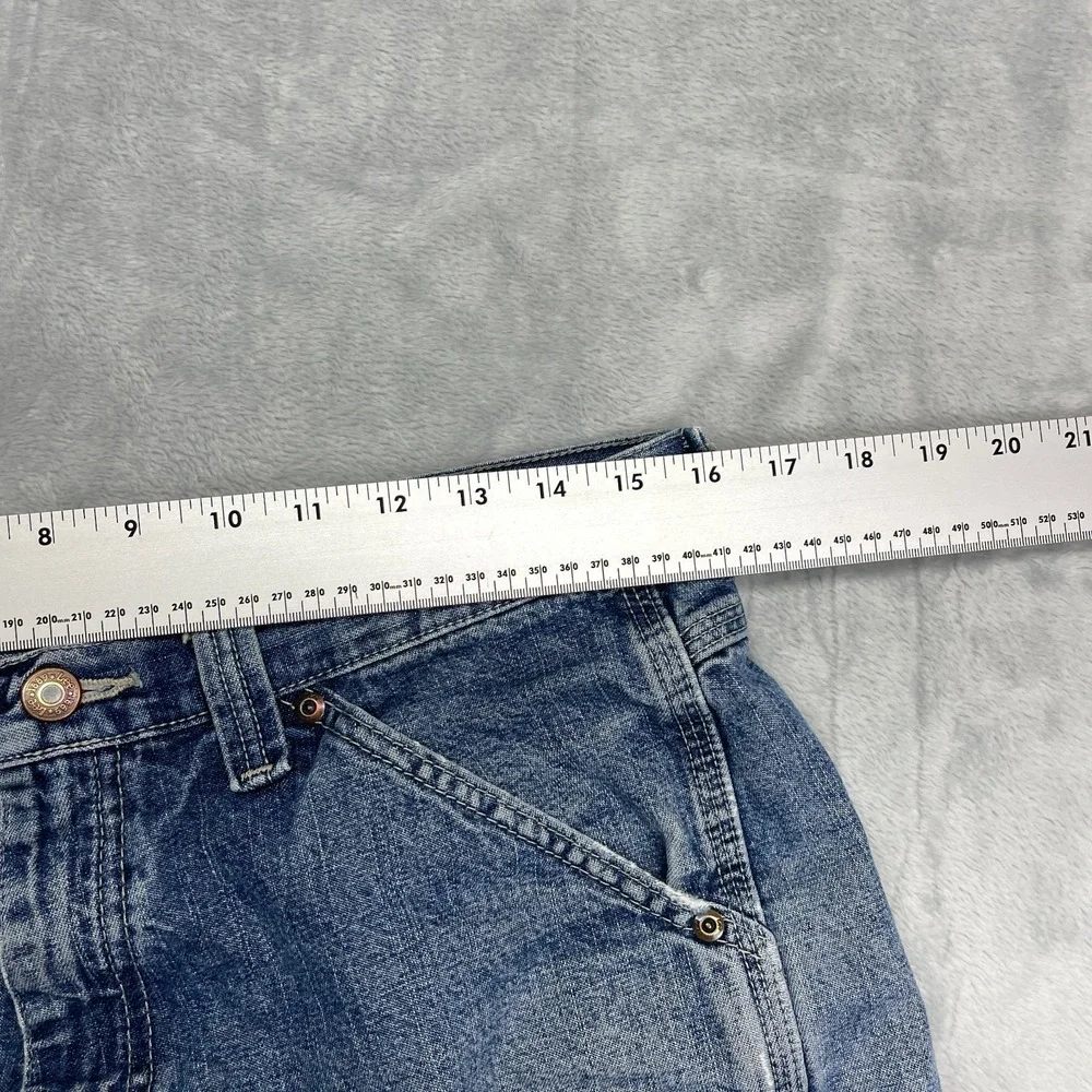 Lee Carpenter Shorts Mens 32 Blue Denim Utility Pockets Hammer Loop 2195207 - Picture 3 of 6